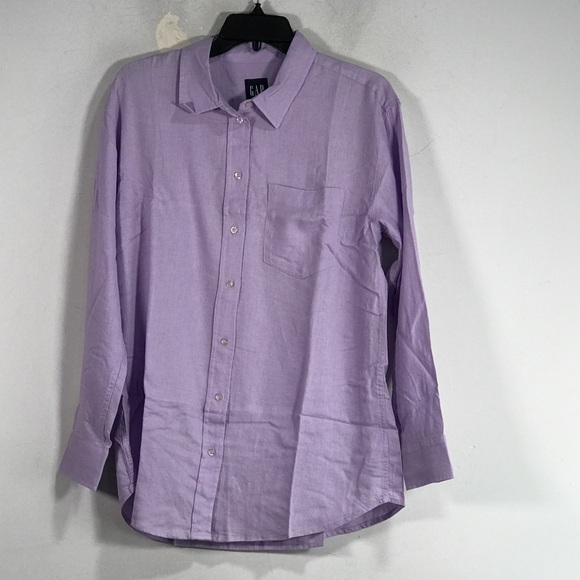 GAP Long Sleeve Button Down Shirt Men's Size S - Purple